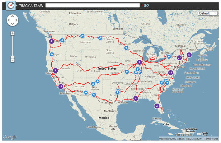 Amtrak Track Trains from Anywhere using Google Maps- any business can do same for sales, field service or delivery | WHY IT MATTERS: Digital Transformation | Scoop.it