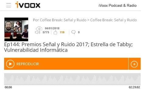 Podcast CB S&R 144: Premios Señal y Ruido 2017 | Ciencia | Ciencia-Física | Scoop.it