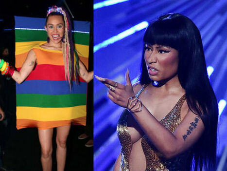 VMAs 2015: Miley Cyrus & Nicki Minaj's Feud Goes To The Stage! | Celebrity Fashion Trends | Scoop.it