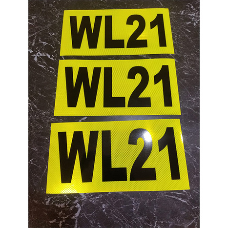 High visibility worksite vehicle ID sticker&ndash; Custom Call Sign for Construction & Mining Vehicles! | Creative Signage & Innovative Printing Trends | Scoop.it