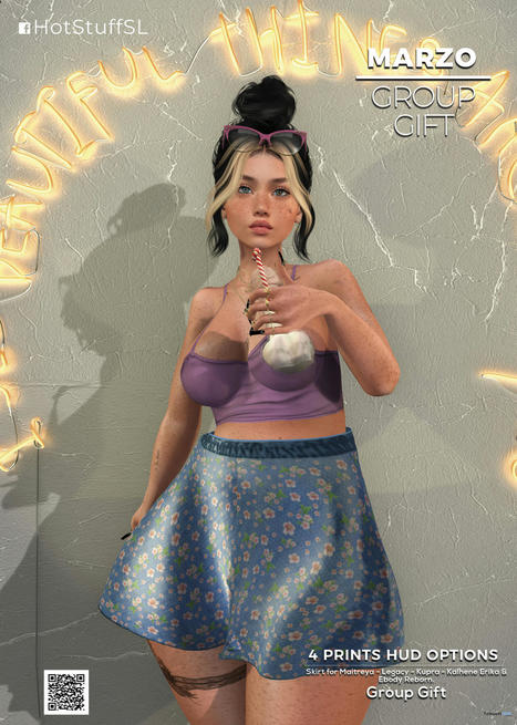 Marzo Skirt March 2022 Group Gift by Hot Stuff | Teleport Hub - Second Life Freebies | Second Life Freebies | Scoop.it