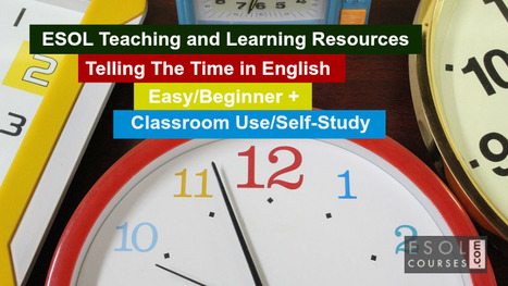 English Words for Telling Time On The Hour | English Word Power | Scoop.it