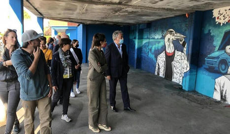 Cholet. Les habitants du quartier Jean-Monnet dévoilent leur fresque géante | L'actualité des quartiers politique de la ville de Bretagne et Pays de la Loire | Scoop.it