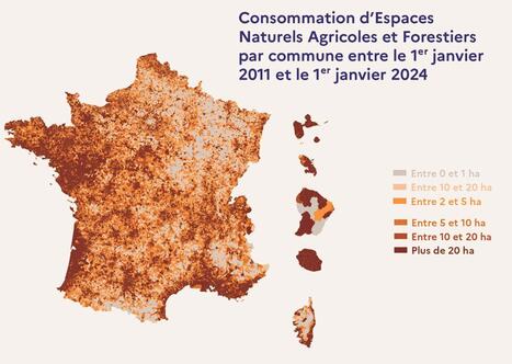 La France a enregistré en 2023 la consommation foncière la plus faible depuis 15 ans | Banque des territoires | La SELECTION du Web | CAUE des Vosges - www.caue88.com | Scoop.it