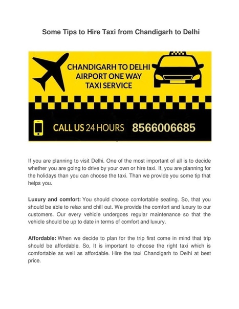One Way Taxi From Chandigarh To Delhi Airport In Cab Services 4u