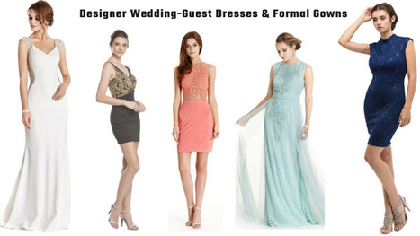 designer wedding guest dresses 2018