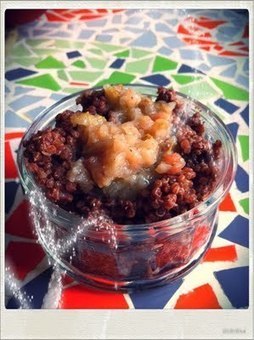 Saveurs V&eacute;g&eacute;tales: Quinoa au lait de soja chocolat&eacute; et pur&eacute;e de poires au gingembre | Recettes Index Glyc&eacute;miques Bas | Scoop.it