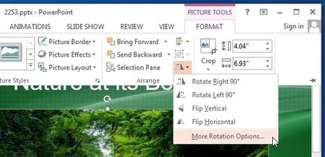 How To Rotate A Picture in PowerPoint 2013 | PowerPoint Presentation | PowerPoint Tips & Presentation Design | Scoop.it