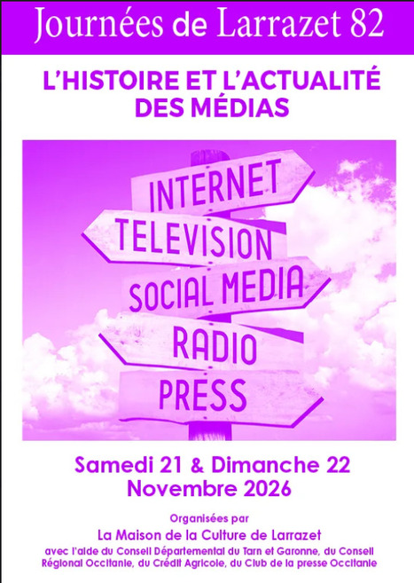 M&eacute;dias et libert&eacute; de la presse au c&oelig;ur des 42e Journ&eacute;es de Larrazet | DocPresse ESJ Lille | Scoop.it