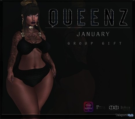 Black Underwear With Appliers Gift by QUEENZ | Teleport Hub - Second Life Freebies | Second Life Freebies | Scoop.it