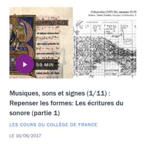 (Podcasts) Les cours de Philppe Manoury au Collège de France | Muzibao | Scoop.it