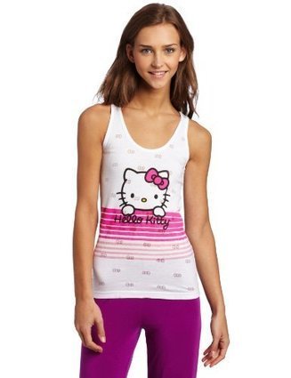 Buy Now Hello Kitty Juniors Burnout Knit Racerback Tank, White/Pink, X-Large 2013 - Clothing Store | Buy Netbook online deals | Scoop.it