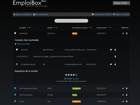 Organisez votre recherche d'emploi avec EmploiBox ! | Outils et astuces du web | Scoop.it