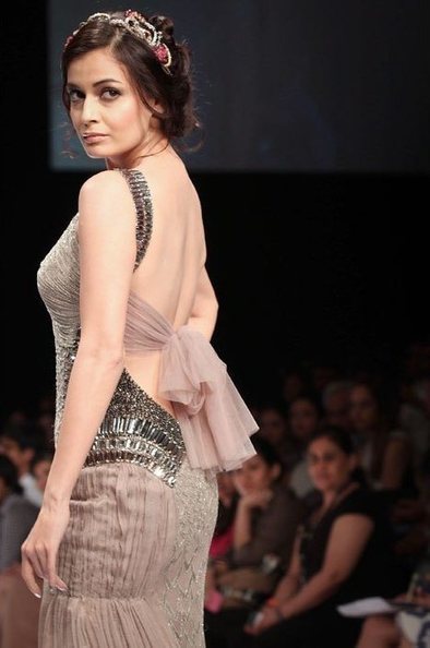 Dia Mirza at Lakme Fashion Show wearing a Fairy Tale Barbie Long Gown Dress, Actress, Bollywood, Western Dresses | Indian Fashion Updates | Scoop.it