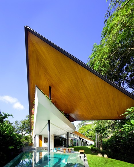 Architecture originale pour cette maison tropicale contemporaine à Singapour | Build Green, pour un habitat écologique | Scoop.it