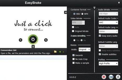EasyBrake, para convertir vídeos a otros formatos pulsando un botón | Las TIC y la Educación | Scoop.it