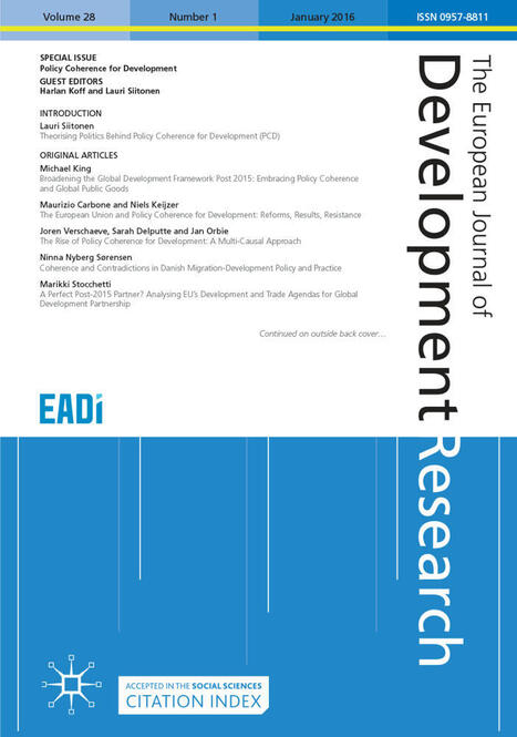 No Development (Economics or Studies) Without Decolonisation | The European Journal of Development Research | International development | Scoop.it