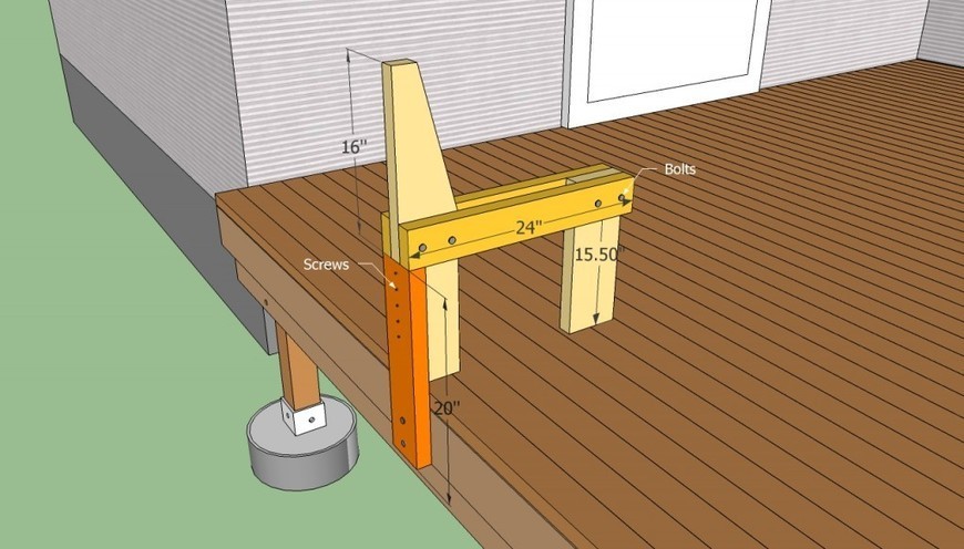 Deck Bench Plans Free HowToSpecialist - How t