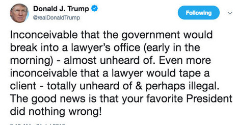 Michael Cohen secretly taped Trump: Trump lashes out on Twitter | Meilleure revue de presse de l'univers connu | Scoop.it