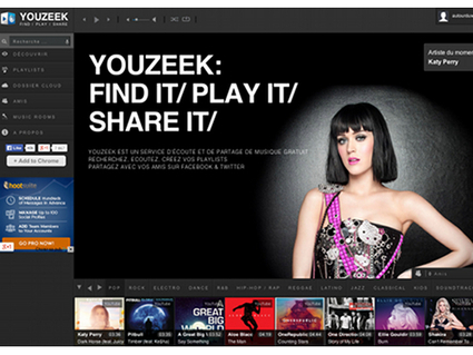 Youzeek, musique gratuite en streaming | Autour du Web | Boite à outils blog | Scoop.it