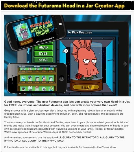 Futurama Head in a Jar Creator App - Avatar Creator | Digital Delights - Avatars, Virtual Worlds, Gamification | Scoop.it