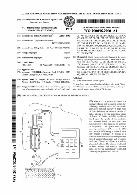 Quantitative Chronological Infusion Device | Metabolic Activation Therapy | Scoop.it