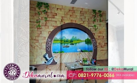 Lukisan 3d Air Terjun In Mural Dinding Scoop It