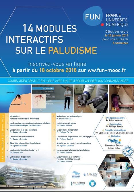 Lancement du premier MOOC sur le paludisme sur la plateforme France Université Numérique | Variétés entomologiques | Scoop.it