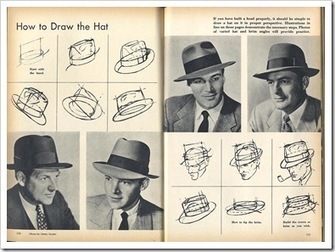 Cartoon SNAP: How to Draw Hats - Men's Classic Fedora Hat | Drawing References and Resources | Scoop.it