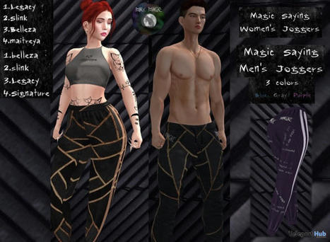 Magic Saying Unisex Joggers August 2021 Group Gift by Max Magic | Teleport Hub - Second Life Freebies | Second Life Freebies | Scoop.it