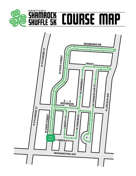 Route of Shamrock Shuffle 5K Run on March 14 Will Be Entirely in Newtown Borough | Newtown News of Interest | Scoop.it