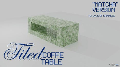 Tiles Coffee Table Matcha Version May 2025 Gift by Jeatrions | Teleport Hub - Second Life Freebies | Second Life Freebies | Scoop.it