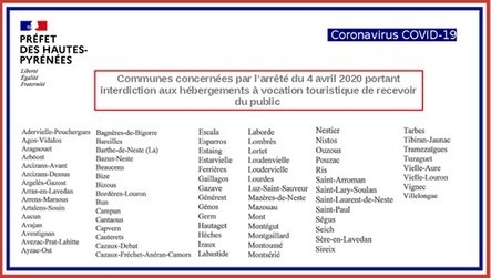 #COVID19 - Interdiction de la location de logements à vocation touristique | Vallées d'Aure & Louron - Pyrénées | Scoop.it