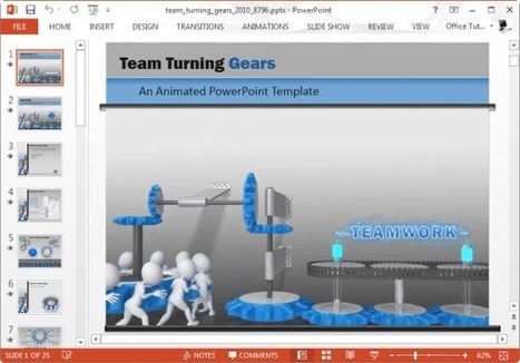 Teamwork PowerPoint Template With Workforce Animation | PowerPoint and Presentations | Scoop.it