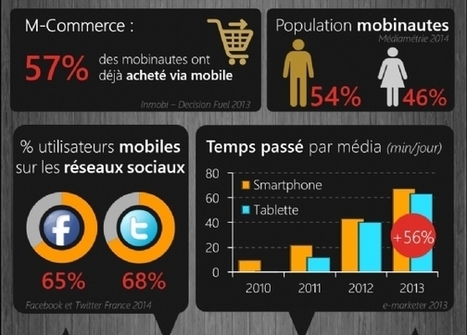 [Infographie] Les chiffres-clés 2014 du Mobile en France | Comarketing-News | Tendances du m-tourisme | Scoop.it