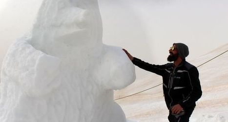 Ce perchman de Saint-Lary Soulan réalise des sculptures géantes sur neige | Vallées d'Aure & Louron - Pyrénées | Scoop.it