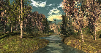 Eddi and Ryce Photograph Second Life: Great Second Life Destinations: Springtime at Tatakai Tochi in the Mountains of Japan | Second Life Destinations | Scoop.it