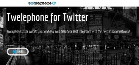 Twelephone, llamadas de voz y vídeo usando nuestro ID de Twitter | Utilización de Twitter la Educación | Scoop.it