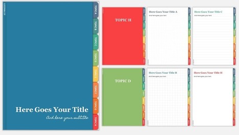 Free Digital Notebooks with sections for Google Slides - Editable Colors - Landscape and Portrait! via Slidesmania | Learning with Technology | Scoop.it