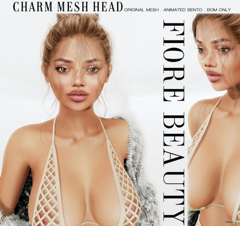 Charm Mesh Head December 2021 Group Gift by FIORE | Teleport Hub - Second Life Freebies | Second Life Freebies | Scoop.it