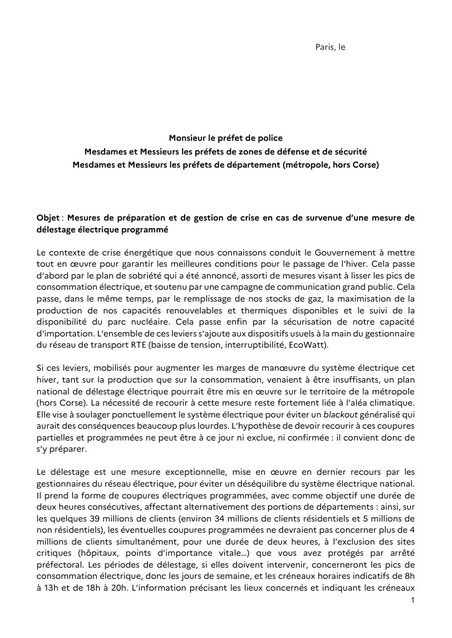 Mesures de préparation et de gestion de crise en cas de survenue d’une mesure de délestage électrique programmé | Veille juridique du CDG13 | Scoop.it