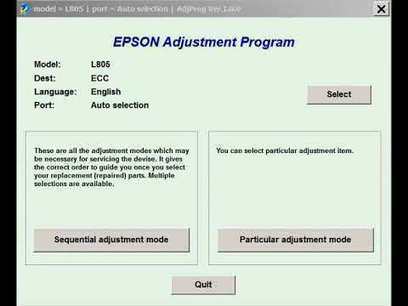 Epson Printer Resetter