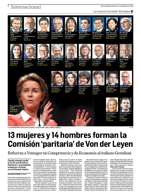 13 mujeres y 14 hombres forman la Comisión paritaria de Von der Leyen | Ordenación del Territorio | Scoop.it