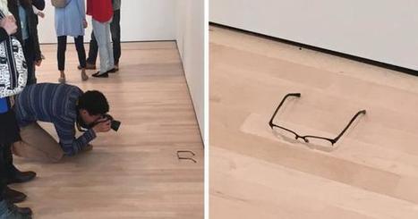 A pair of glasses were left on the floor at a museum and everyone mistook it for art | Episode 3: Extra News | Scoop.it