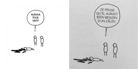 French Translator Takes Significant Liberties With Hugleikur Dagsson Comic | Metaglossia: The Translation World | Scoop.it
