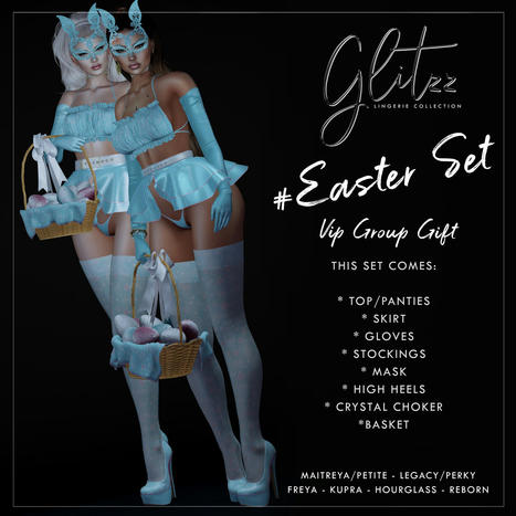 Easter Outfit Set April 2022 Group Gift by Glitzz | Teleport Hub - Second Life Freebies | Second Life Freebies | Scoop.it