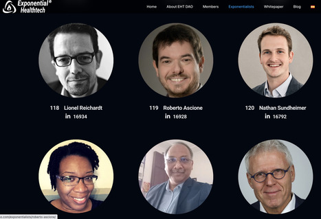 Top 150 HEALTH Exponentialists on #linkedin - EHT - nice to be part of this list with such great people... #hcsm #hcsmeu #hcsmeufr #digitalhealth | BEST OF PHARMAGEEK | Scoop.it