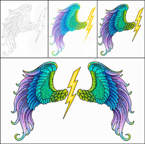 Winged Lightning Drawing Tutorial | Drawing and Painting Tutorials | Scoop.it