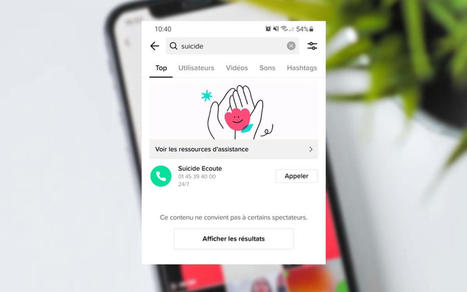 TikTok s'engage contre le suicide en proposant un numéro vert aux utilisateurs | Actualité sanitaire et sociale - CRDI Croix-Rouge Compétence                               Hauts-de-France | Scoop.it