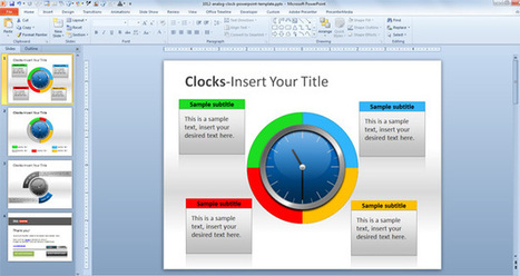 Analog Clock PowerPoint Template | Free Business PowerPoint Templates | Scoop.it